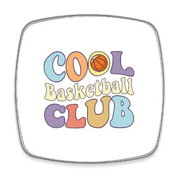 Entraîneur de l’équipe de basket-ball Cool Basketball Club - Magnet carré - blanc - Devant