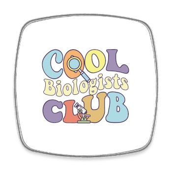 Cool Biologists Club Microbiologist Crew Marine - Viereckiger Kühlschrankmagnet - Weiß - Vorne