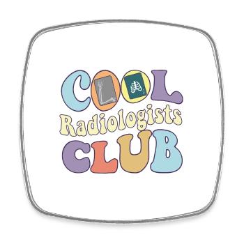 Cool Radiologist Club Rad Tech Squad Radiology - Square fridge magnet - white - Front