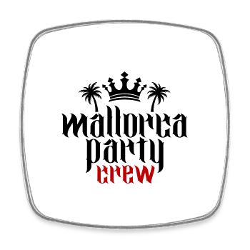 Mallorca Party Crew - Viereckiger Kühlschrankmagnet - Weiß - Vorne