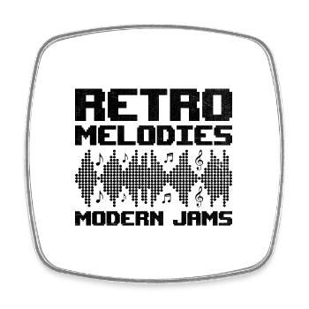 Chiptune Music Lover Groove to the Bleeps and Bloo - Square fridge magnet - white - Front