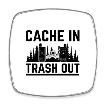 Géocaching Géocache Géocacher Funny Geocacher Sayi - Magnet carré - blanc - Devant