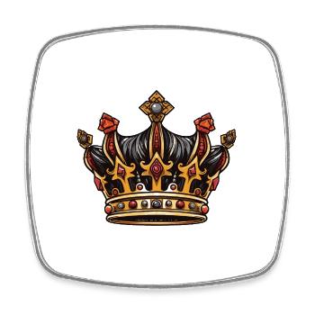 Crown Symbol - Square fridge magnet - white - Front