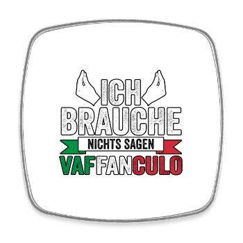 Italien Italiener Vaffanculo - Viereckiger Kühlschrankmagnet - Weiß - Vorne