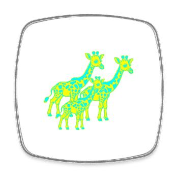 Girafe Afrique Safari Enfant Enfants Rétro Années 80 Années 90 - Magnet carré - blanc - Devant