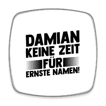Prénom Damian - Magnet carré - blanc - Devant