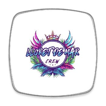 Lloret De Mar Crew Colorful - Square fridge magnet - white - Front