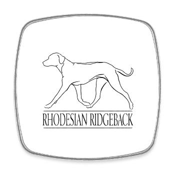 RHODESIAN RIDGEBACK Löwenhund Hunde Hund Wilsigns - Viereckiger Kühlschrankmagnet - Weiß - Vorne
