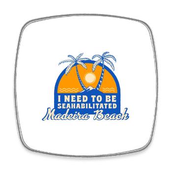 I Need To Be Seahabilitated Madeira Beach Summer - Viereckiger Kühlschrankmagnet - Weiß - Vorne