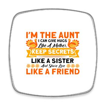 Aunts Aunt Sister Aunts Family Gift - Square fridge magnet - white - Front