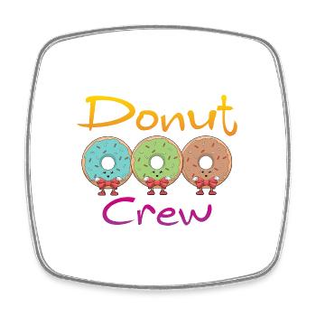 Donut Crew - Square fridge magnet - white - Front