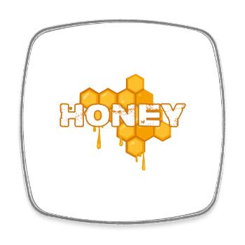 Imker Honigkönig Honey-Queen Bienenhonig - Viereckiger Kühlschrankmagnet - Weiß - Vorne