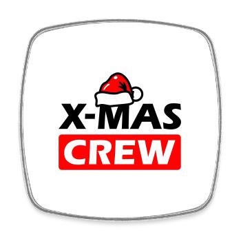 christmas crew weihnachten party - Viereckiger Kühlschrankmagnet - Weiß - Vorne