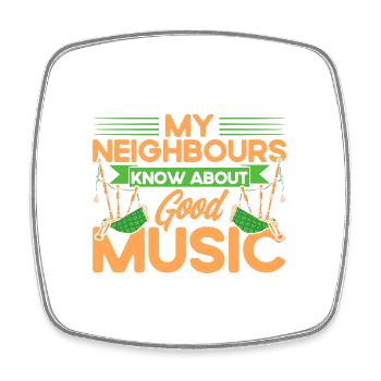 Cornemuse Cornemuse Cadeau - Magnet carré - blanc - Devant