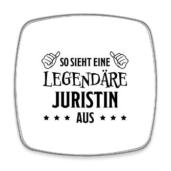 Juristin Beruf Lustige Spruch Jurist Jura Geschenk - Viereckiger Kühlschrankmagnet - Weiß - Vorne