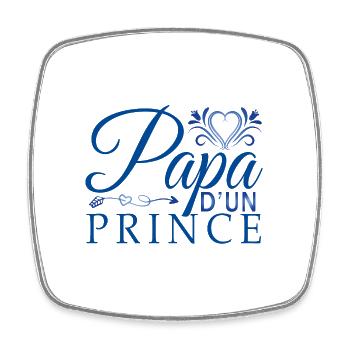 Papa fête des pères cadeau pour mon père fils !! - Magnet carré - blanc - Devant