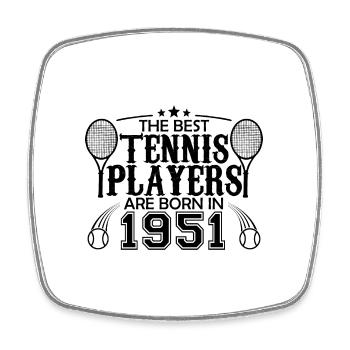 1951 tennis joueur cadeau joueur de tennis 1951 - Magnet carré - blanc - Devant