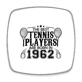 1962 tennis joueur cadeau joueur de tennis 1962 - Magnet carré - blanc - Devant