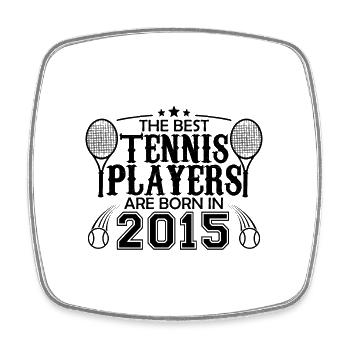 2015 tennis joueur cadeau joueur de tennis 2015 - Magnet carré - blanc - Devant