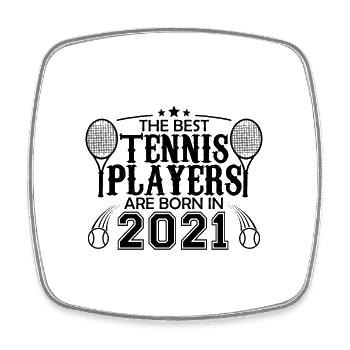 2021 tennis joueur cadeau joueur de tennis 2021 - Magnet carré - blanc - Devant