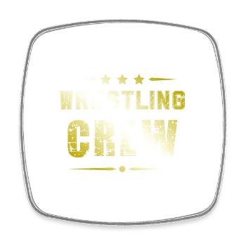 Wrestling Crew - Viereckiger Kühlschrankmagnet - Weiß - Vorne