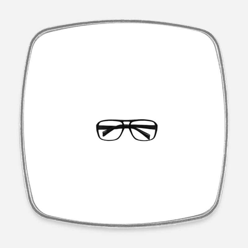 Spectacles - Square fridge magnet - white