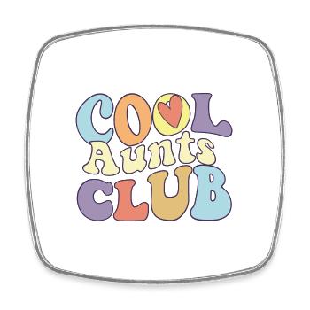 Cool Aunts Club Best Proud Auntie Ever Squad - Viereckiger Kühlschrankmagnet - Weiß - Vorne