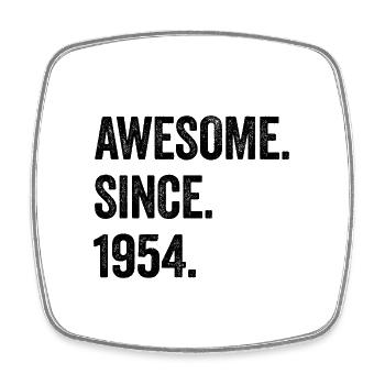 70. Geburtstag 70 Jahre Awesome Since 1954 - Viereckiger Kühlschrankmagnet - Weiß - Vorne