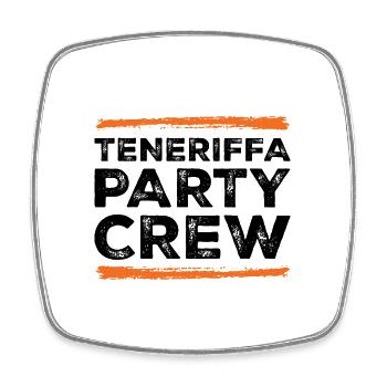 Équipe de fête de Tenerife - Magnet carré - blanc - Devant