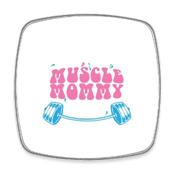 In My Muscle Mommy Era Personal Trainer Mama - Viereckiger Kühlschrankmagnet - Weiß - Vorne