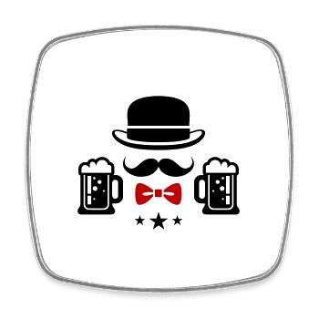 Junggesellenabschied Bier Jga Party - Viereckiger Kühlschrankmagnet - Weiß - Vorne