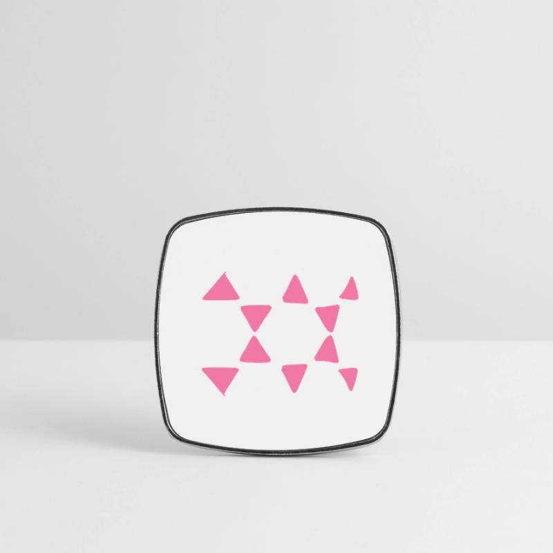Triangular Pattern Triangular Shapes Square fridge magnet