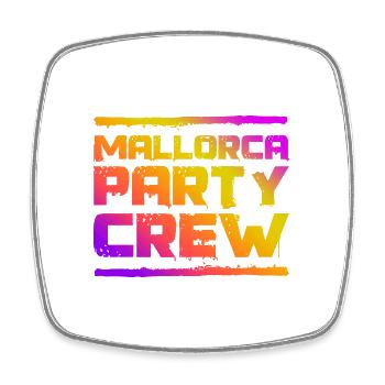 Mallorca Party Crew Coloré - Magnet carré - blanc - Devant