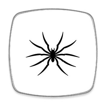 spider - Square fridge magnet - white - Front