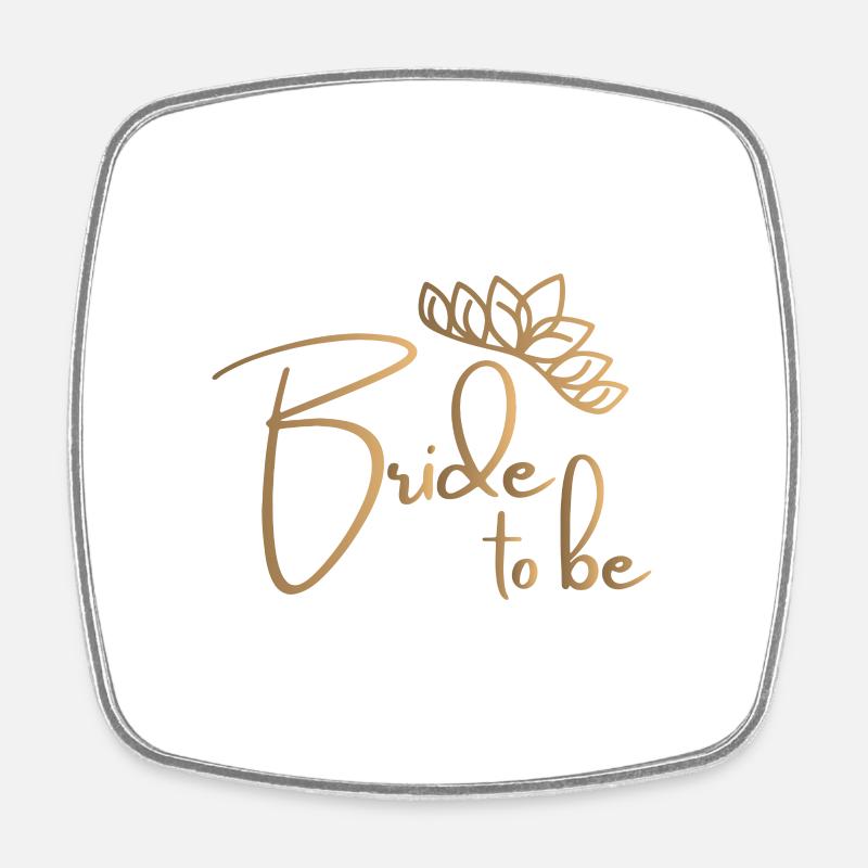 Bride to be bachelor party - Square fridge magnet - white
