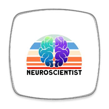 Neurobiologie Neurowissenschaftler Geschenk - Viereckiger Kühlschrankmagnet - Weiß - Vorne