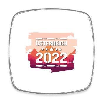 Autriche 2022 - Magnet carré - blanc - Devant