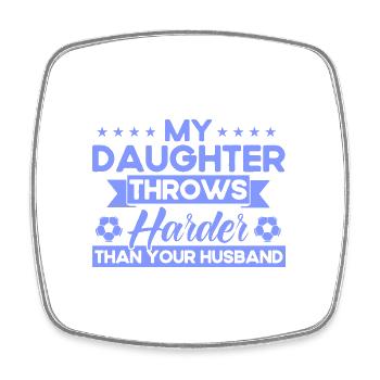 Fille Fan de sport Maman Cadeau - Magnet carré - blanc - Devant