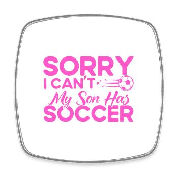 Sports Fan Football Maman Fils Cadeau - Magnet carré - blanc - Devant