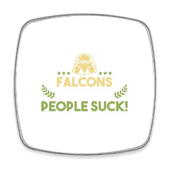 Falconry Sports Saying - Square fridge magnet - white - Front