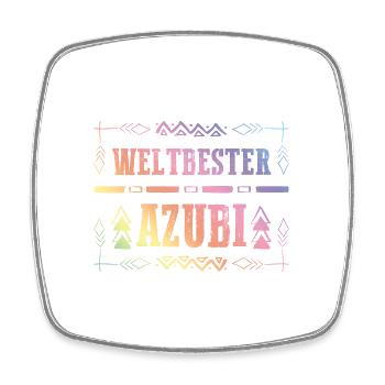 Premium Azubi - Viereckiger Kühlschrankmagnet - Weiß - Vorne