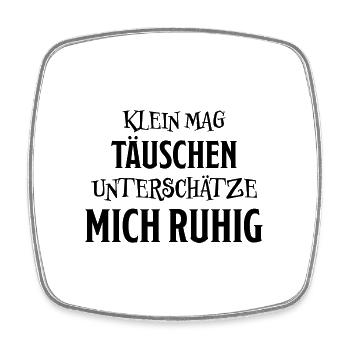 Klein Winzig Lustiger Spruch Kind Baby Geschenk - Viereckiger Kühlschrankmagnet - Weiß - Vorne