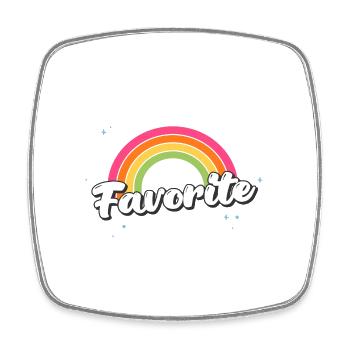 Mein Schwiegersohn ist mein Lieblingskind lustige Familie - Viereckiger Kühlschrankmagnet - Weiß - Vorne