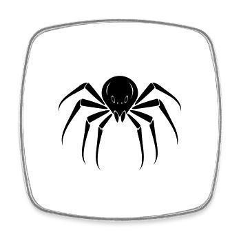Spider - Square fridge magnet - white - Front