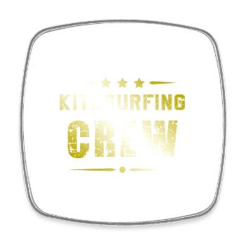 Kitesurfing Crew - Viereckiger Kühlschrankmagnet - Weiß - Vorne