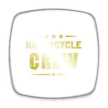 Motorcycle Crew - Square fridge magnet - white - Front