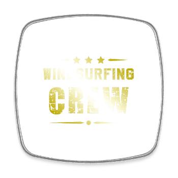 Windsurfing Crew - Viereckiger Kühlschrankmagnet - Weiß - Vorne