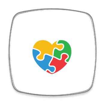 Choose to Include Special Education Sped Teacher - Square fridge magnet - white - Front