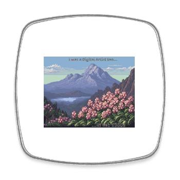 Artist 1980 - Square fridge magnet - white - Front