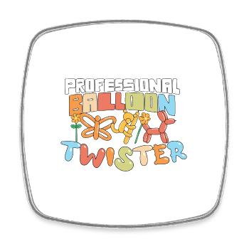 Professional Balloon Animal Twister Circus - Viereckiger Kühlschrankmagnet - Weiß - Vorne